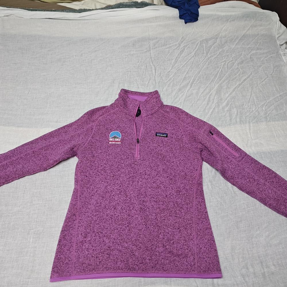 Patagonia Women's V-Neck Sweater - Purple